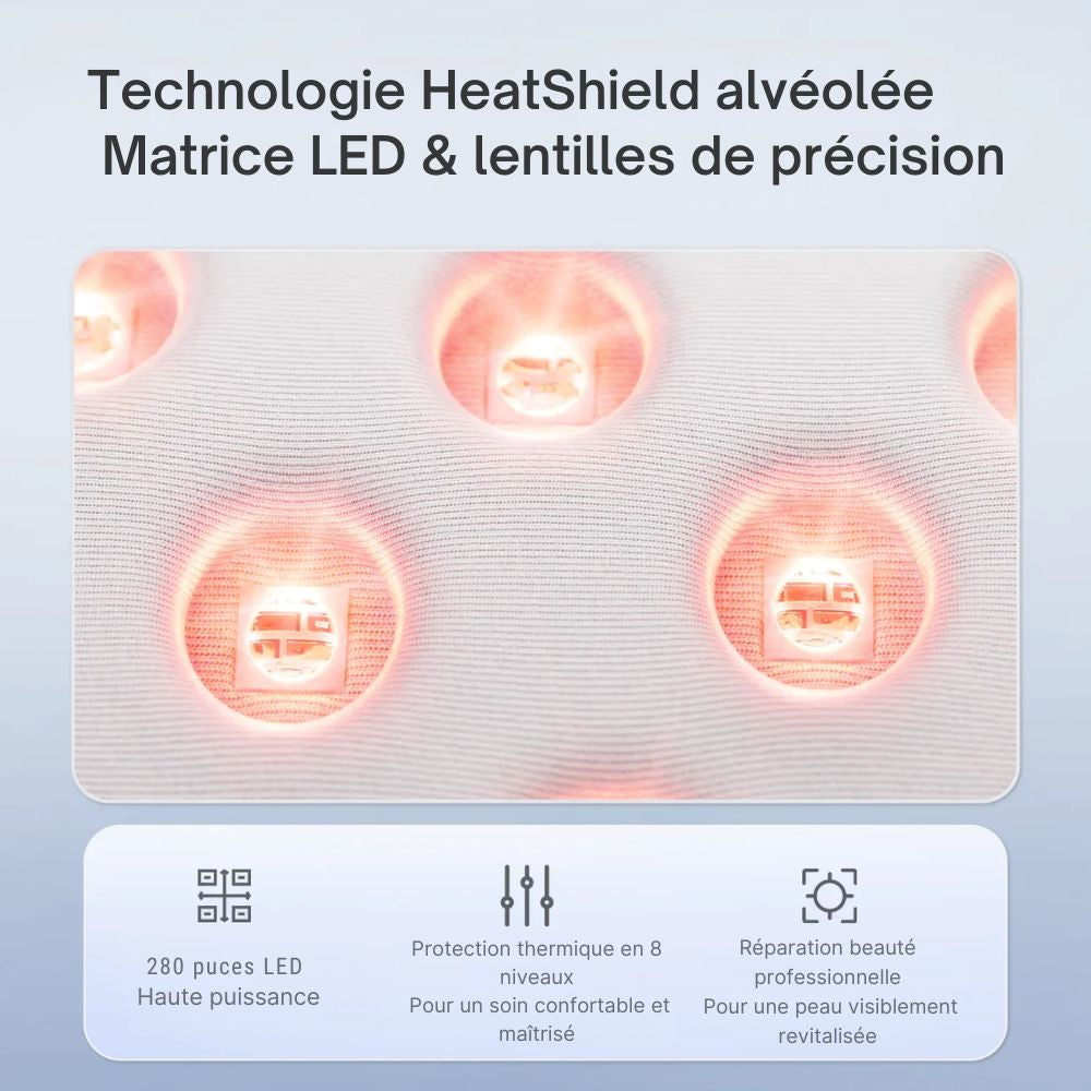 Masque LED Visage Anti-Âge Professionnel